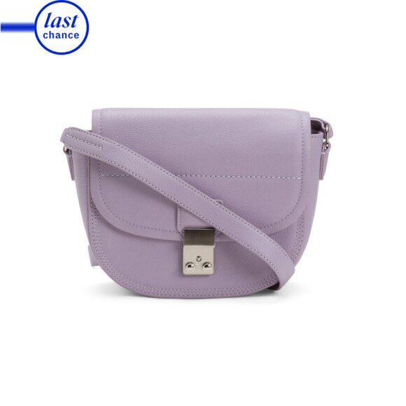 3.1 PHILLIP LIM Lavender Leather Pashli Saddle Crossbody - Picture 1 of 2